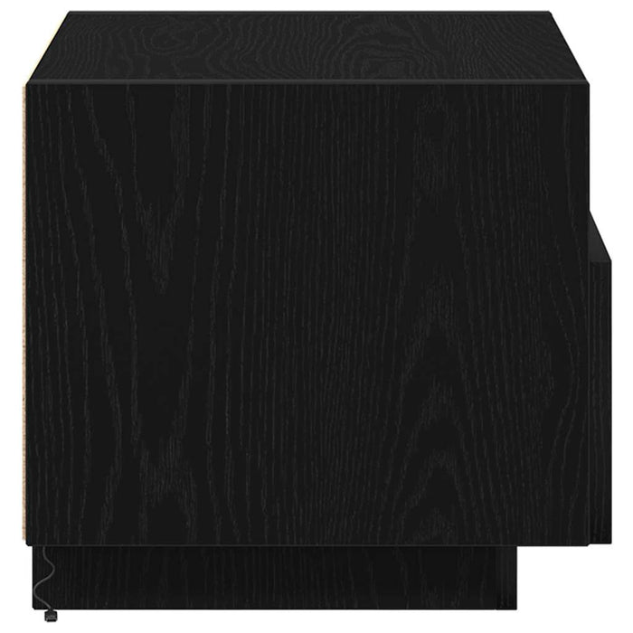 Dulap de noapte cu sertar 2 pcs Stejar Negru 40 x 39 x 37 cm - WALTI WALTI