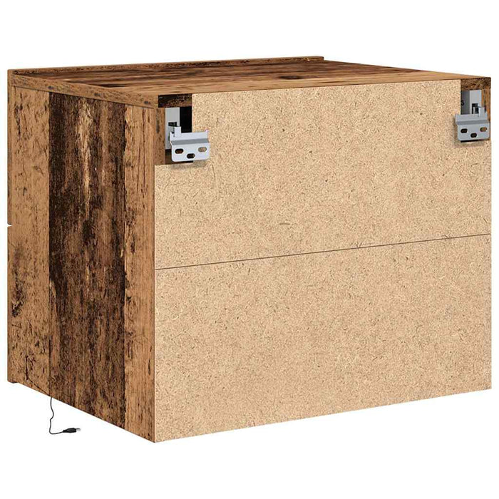 Dulap de noapte Lemn vechi 50 x 39 x 41 cm Lemn compozit - WALTI WALTI