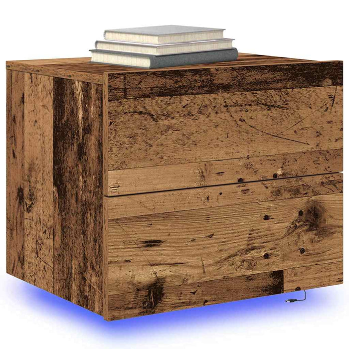 Dulap de noapte Lemn vechi 50 x 39 x 41 cm Lemn compozit - WALTI WALTI