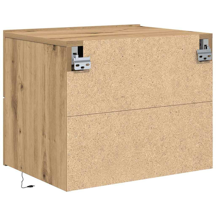 Dulap de noapte 2 pcs Stejar Artizanal 50 x 39 x 41 cm - WALTI WALTI