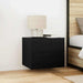 Dulap de noapte Stejar Negru 50 x 39 x 41 cm Lemn compozit - WALTI WALTI