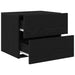 Dulap de noapte Stejar Negru 50 x 39 x 41 cm Lemn compozit - WALTI WALTI
