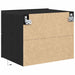 Dulap de noapte cu sertar 2 pcs Stejar Negru 50 x 39 x 41 cm - WALTI WALTI