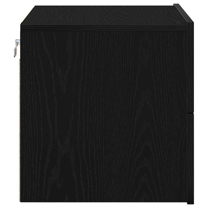 Dulap de noapte cu sertar 2 pcs Stejar Negru 50 x 39 x 41 cm - WALTI WALTI