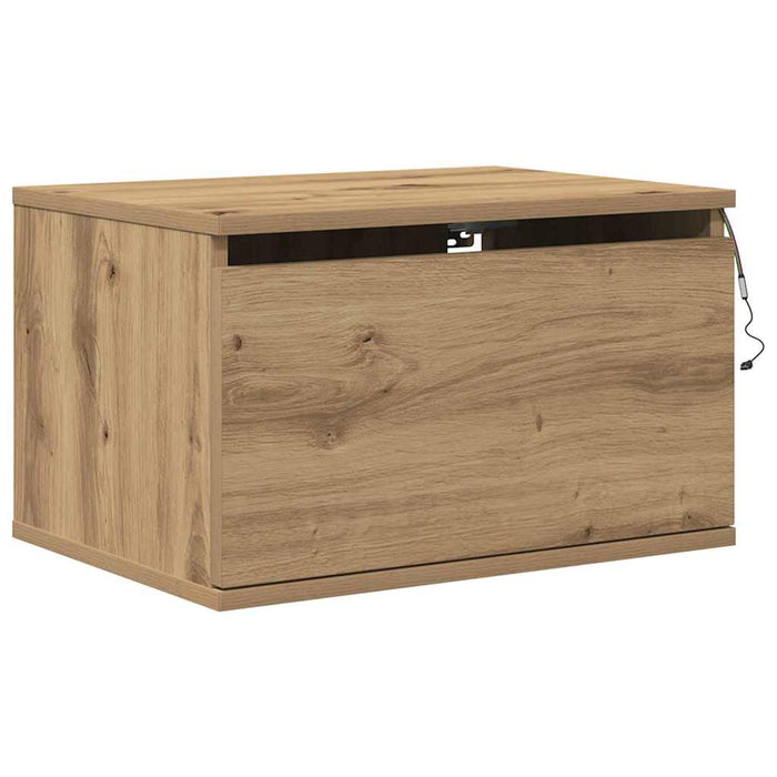 Noptieră suspendată 2 pcs Stejar Artizanal 50 x 36 x 30 cm - WALTI WALTI