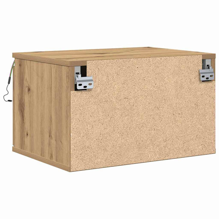 Noptieră suspendată 2 pcs Stejar Artizanal 50 x 36 x 30 cm - WALTI WALTI