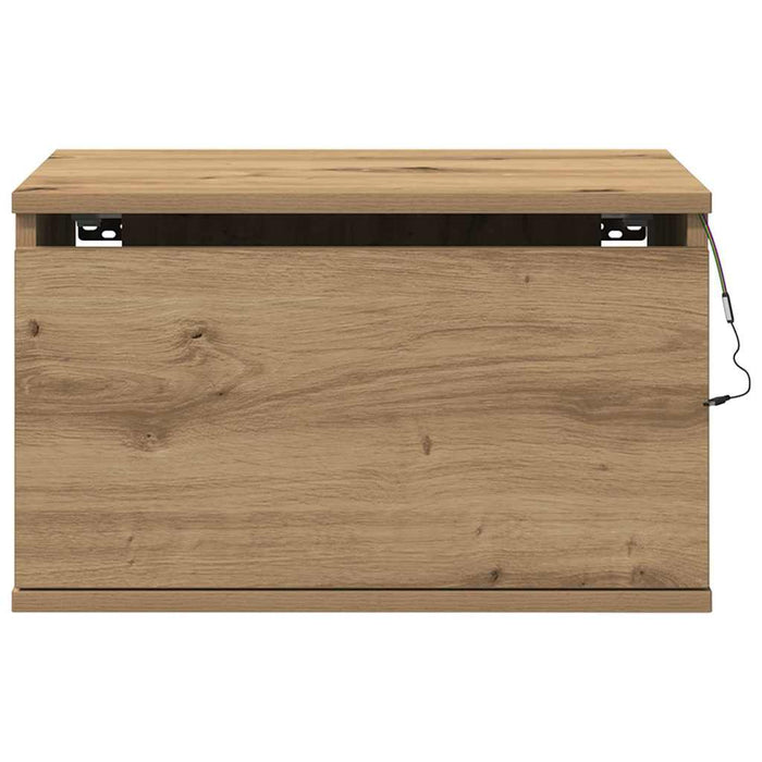 Noptieră suspendată 2 pcs Stejar Artizanal 50 x 36 x 30 cm - WALTI WALTI