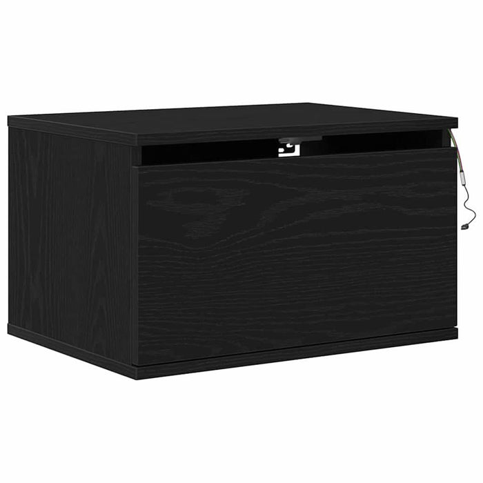 Noptieră suspendată Stejar Negru 50 x 36 x 30 cm Lemn compozit - WALTI WALTI