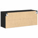 Set comodă TV Stejar Negru 100 x 30 x 41 cm Lemn compozit - WALTI WALTI