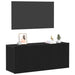 Set comodă TV Stejar Negru 100 x 30 x 41 cm Lemn compozit - WALTI WALTI