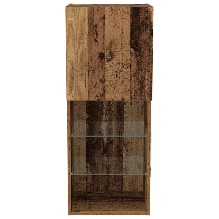 Set comodă TV Lemn Vechi 40,5 x 30 x 102 cm Lemn compozit - WALTI WALTI