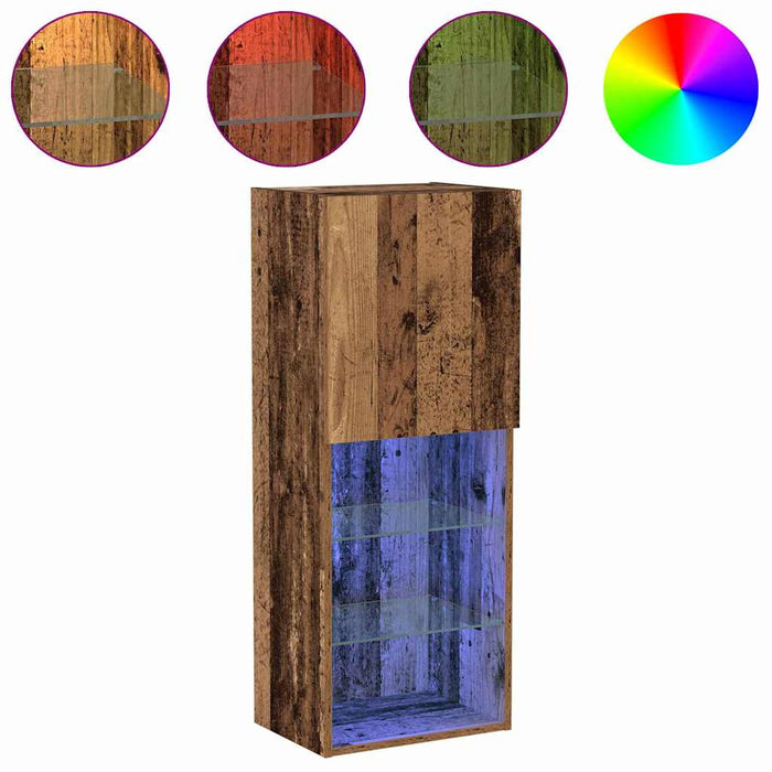 Set comodă TV Lemn Vechi 40,5 x 30 x 102 cm Lemn compozit - WALTI WALTI