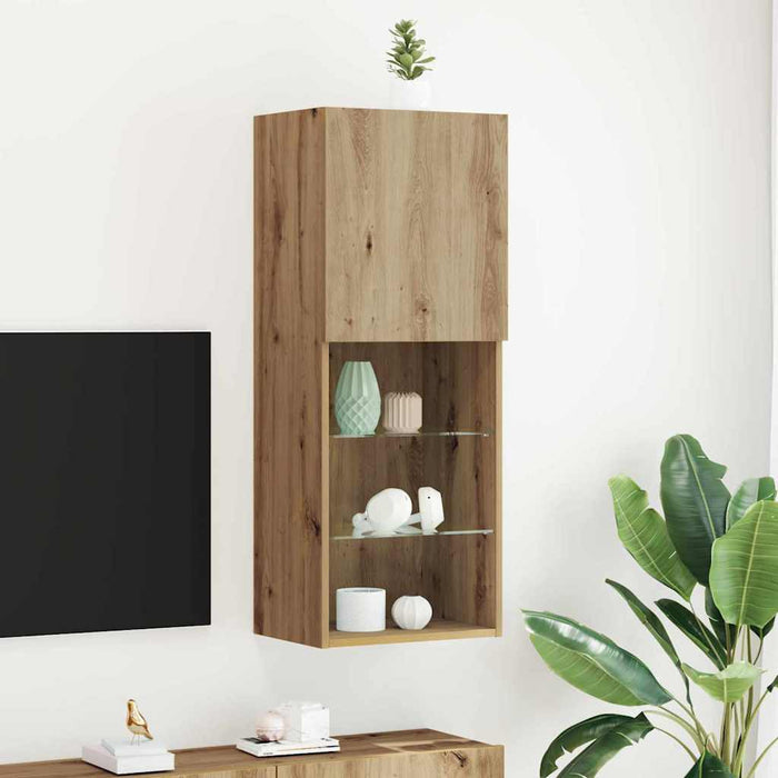 Set comodă TV Stejar Artizanal 40,5 x 30 x 102 cm Lemn compozit - WALTI WALTI