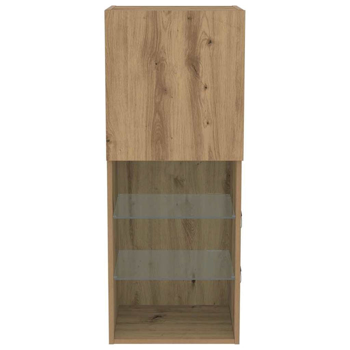 Set comodă TV Stejar Artizanal 40,5 x 30 x 102 cm Lemn compozit - WALTI WALTI