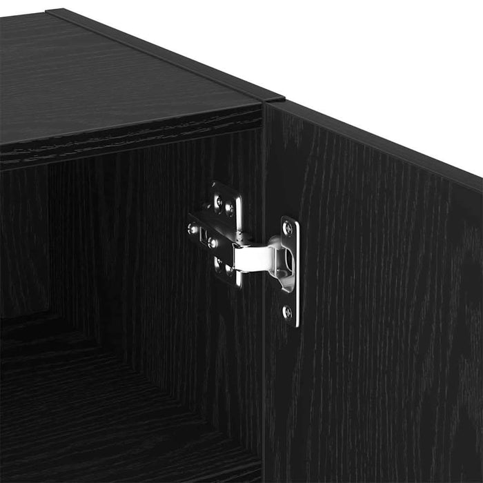Set comodă TV Stejar Negru 40,5 x 30 x 102 cm Lemn compozit - WALTI WALTI