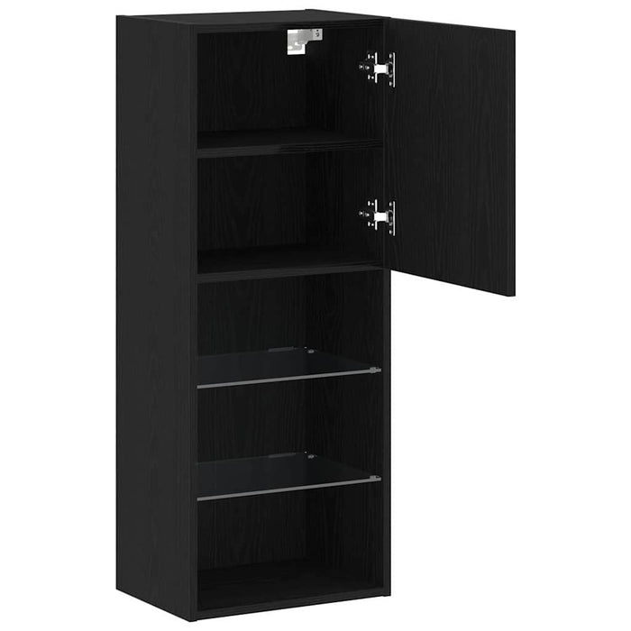 Set comodă TV Stejar Negru 40,5 x 30 x 102 cm Lemn compozit - WALTI WALTI
