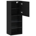 Set comodă TV Stejar Negru 40,5 x 30 x 102 cm Lemn compozit - WALTI WALTI