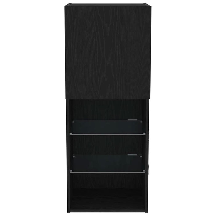 Set comodă TV Stejar Negru 40,5 x 30 x 102 cm Lemn compozit - WALTI WALTI