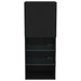 Set comodă TV Stejar Negru 40,5 x 30 x 102 cm Lemn compozit - WALTI WALTI