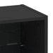 Raft suspendat cu raft Negru 40 x 28.5 x 40 cm Lemn compozit - WALTI WALTI