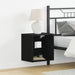 Raft suspendat cu raft Negru 40 x 28.5 x 40 cm Lemn compozit - WALTI WALTI