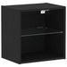 Raft suspendat cu raft Negru 40 x 28.5 x 40 cm Lemn compozit - WALTI WALTI