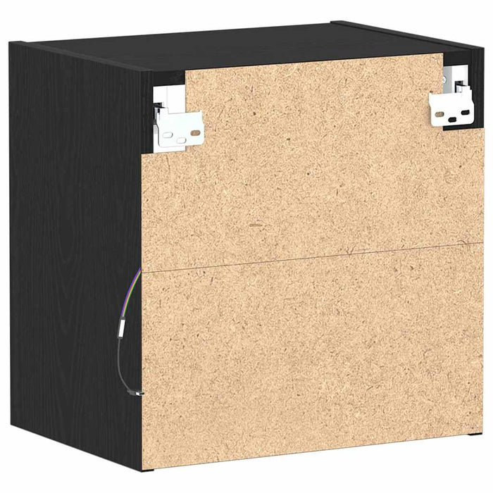 Raft suspendat cu raft Negru 40 x 28.5 x 40 cm Lemn compozit - WALTI WALTI