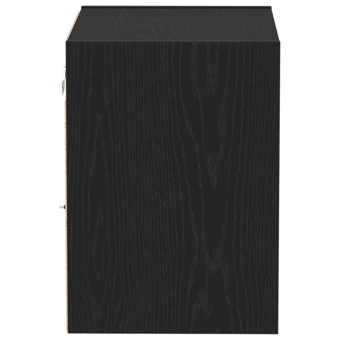 Raft suspendat cu raft Negru 40 x 28.5 x 40 cm Lemn compozit - WALTI WALTI