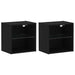 Raft suspendat 2 pcs Negru 40 x 28.5 x 40 cm Lemn compozit - WALTI WALTI