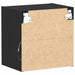 Raft suspendat 2 pcs Negru 40 x 28.5 x 40 cm Lemn compozit - WALTI WALTI