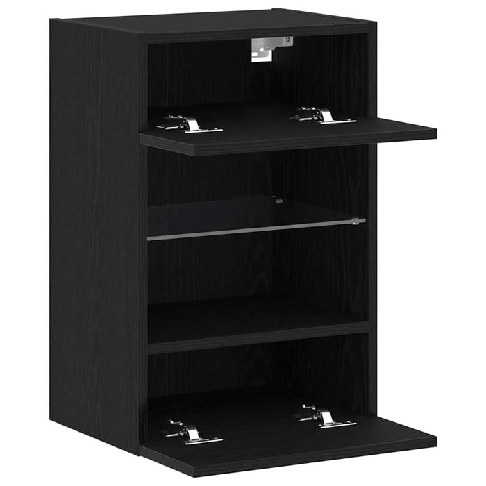 Cabinet TV 2 pcs Negru 40 x 30 x 60.5 cm Lemn compozit - WALTI WALTI