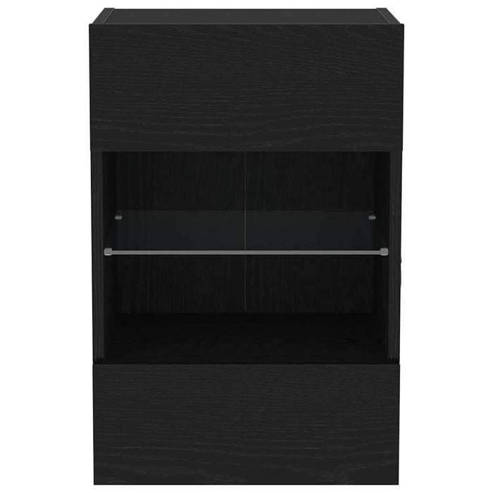 Cabinet TV 2 pcs Negru 40 x 30 x 60.5 cm Lemn compozit - WALTI WALTI
