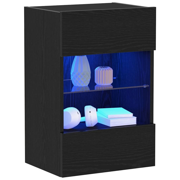 Cabinet TV 2 pcs Negru 40 x 30 x 60.5 cm Lemn compozit - WALTI WALTI