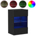 Cabinet TV 2 pcs Negru 40 x 30 x 60.5 cm Lemn compozit - WALTI WALTI