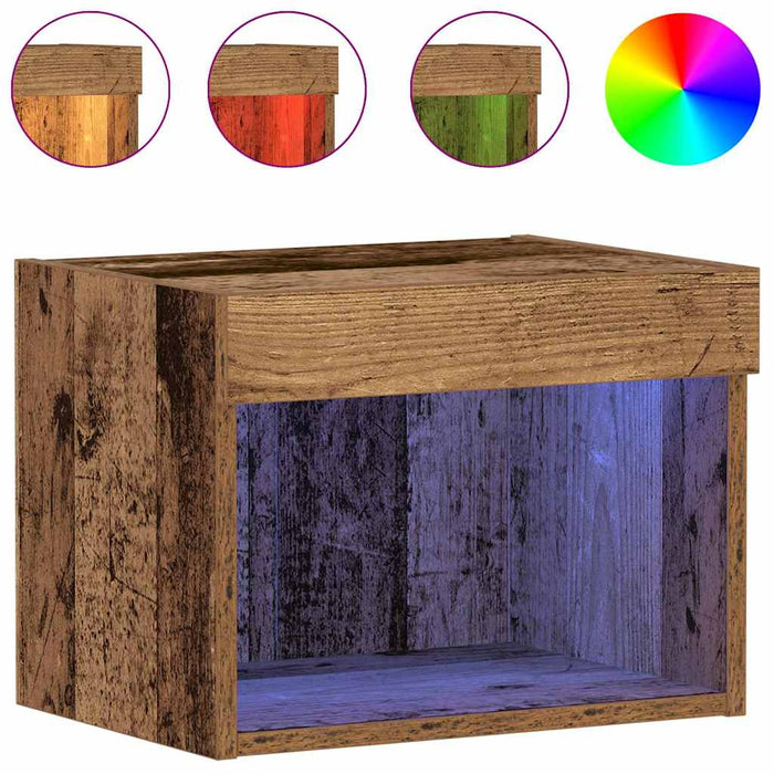 Set comodă TV Lemn Vechi 40 x 30 x 30 cm Lemn compozit - WALTI WALTI