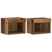 Set comodă TV 2 pcs Lemn Vechi 40 x 30 x 30 cm Lemn compozit - WALTI WALTI