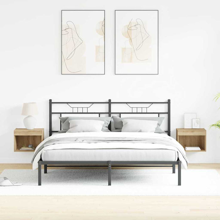 Set comodă TV Pe perete 2 pcs Stejar Artizanal 40 x 30 x 30 cm - WALTI WALTI