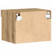 Set comodă TV Pe perete 2 pcs Stejar Artizanal 40 x 30 x 30 cm - WALTI WALTI