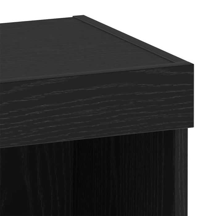 Set comodă TV Stejar Negru 40 x 30 x 30 cm Lemn compozit - WALTI WALTI