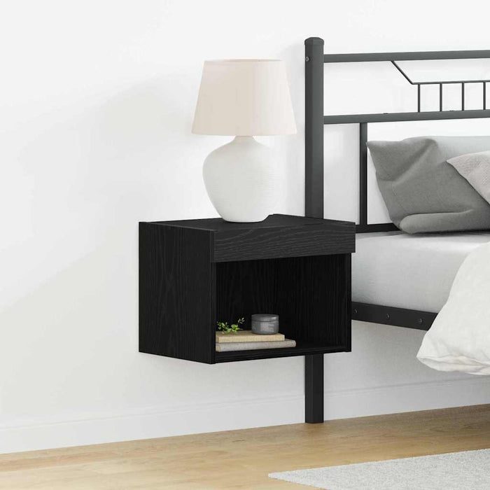 Set comodă TV Stejar Negru 40 x 30 x 30 cm Lemn compozit - WALTI WALTI