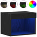 Set comodă TV Stejar Negru 40 x 30 x 30 cm Lemn compozit - WALTI WALTI