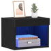 Set comodă TV 2 pcs Stejar Negru 40 x 30 x 30 cm Lemn compozit - WALTI WALTI