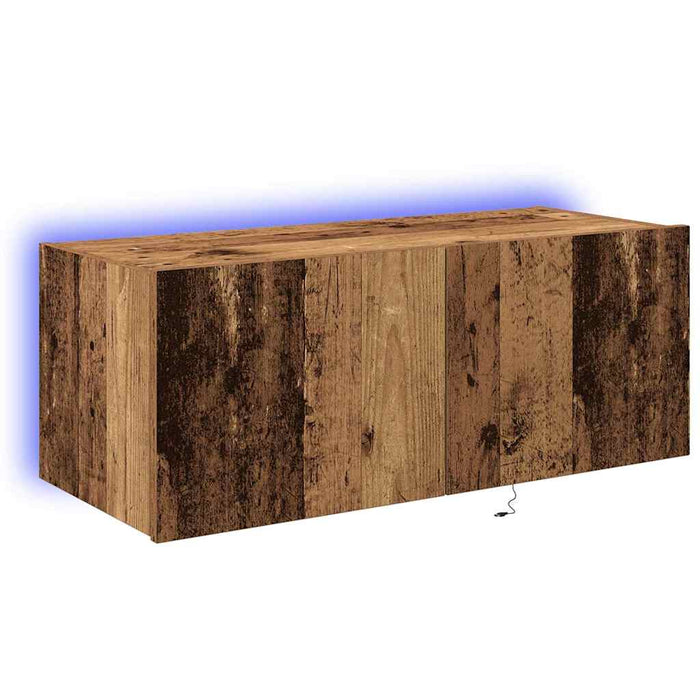 Dulap TV de perete Lemn Vechi 80 x 35 x 31 cm Lemn compozit - WALTI WALTI
