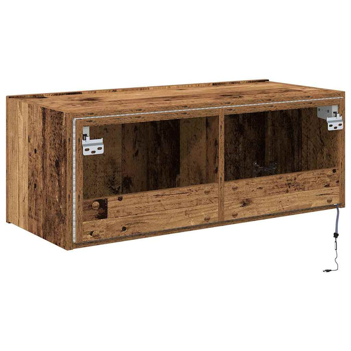 Dulap TV de perete Lemn Vechi 80 x 35 x 31 cm Lemn compozit - WALTI WALTI
