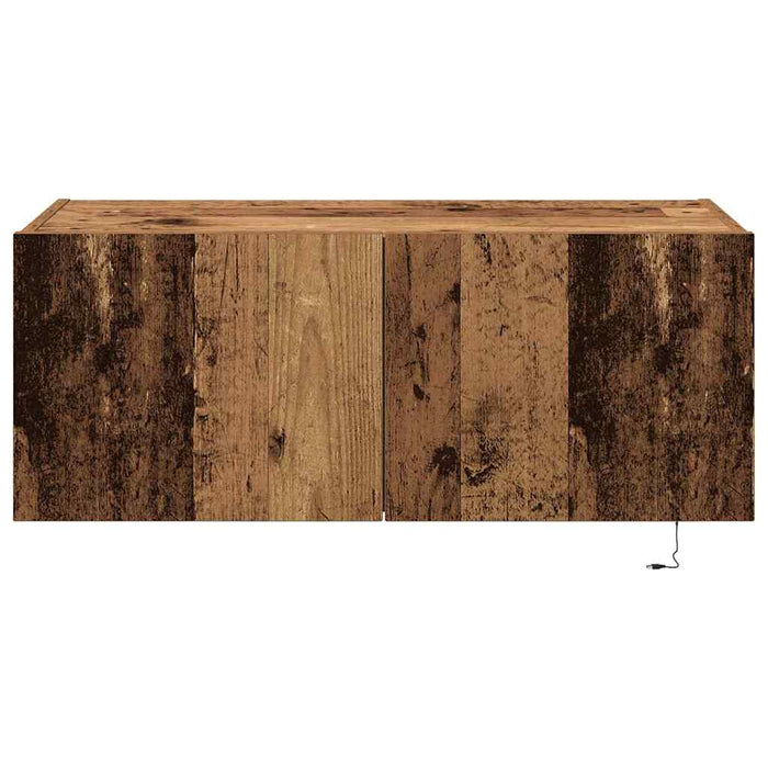 Dulap TV de perete Lemn Vechi 80 x 35 x 31 cm Lemn compozit - WALTI WALTI