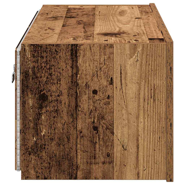 Dulap TV de perete Lemn Vechi 80 x 35 x 31 cm Lemn compozit - WALTI WALTI