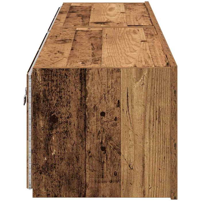 Dulap TV de perete Pe perete 2 pcs Lemn Vechi 80 x 35 x 31 cm - WALTI WALTI