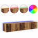Dulap TV de perete Pe perete 2 pcs Lemn Vechi 80 x 35 x 31 cm - WALTI WALTI