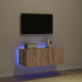 Dulap TV de perete Pe perete Stejar Artizanal 80 x 35 x 31 cm - WALTI WALTI