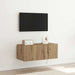 Dulap TV de perete Pe perete Stejar Artizanal 80 x 35 x 31 cm - WALTI WALTI
